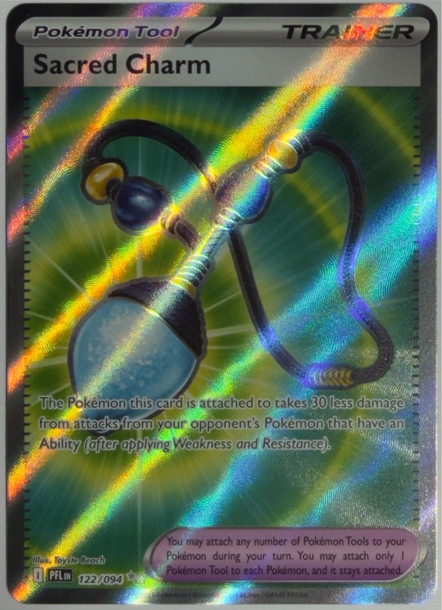Sacred Charm, frente