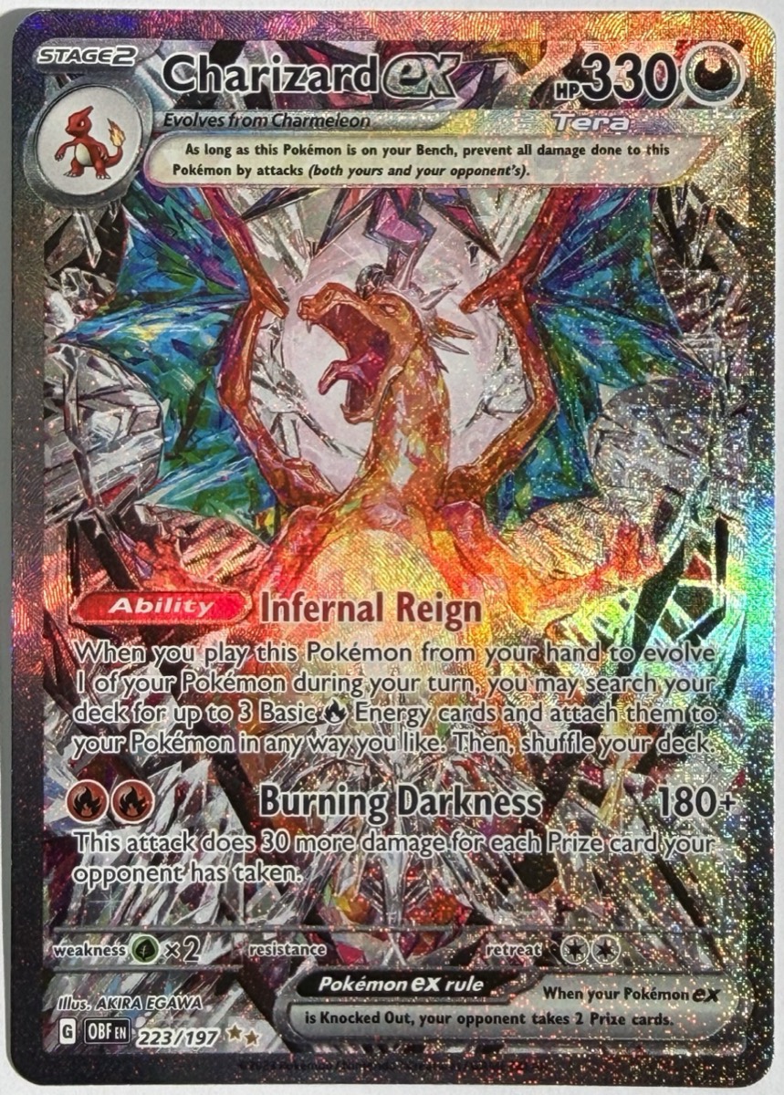 Charizard ex, frente