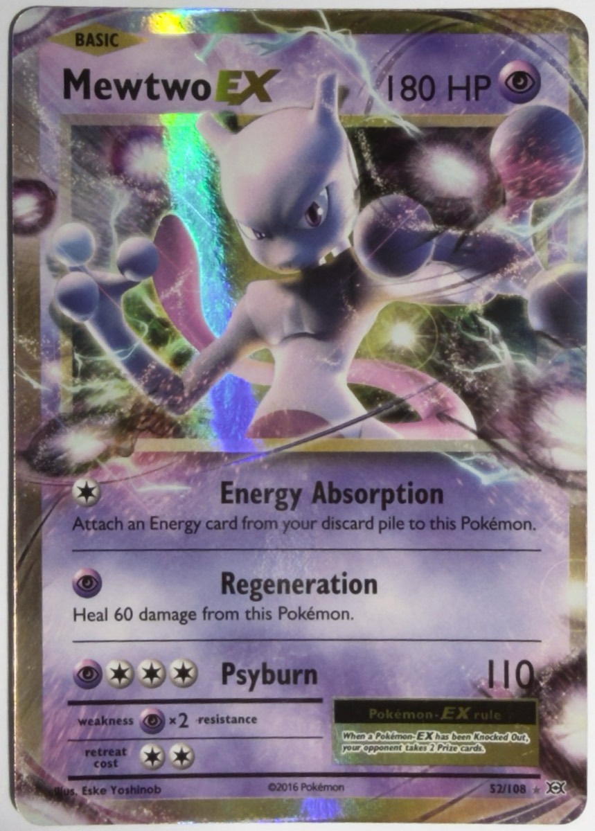 Mewtwo EX, frente